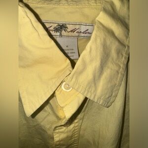 Yellow short sleeve button down